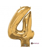 BALON NAPEŁNIONY HELEM 86cm - URODZINOWY NUMER 4
