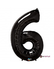 BALON NAPEŁNIONY HELEM 86cm - URODZINOWY NUMER 6