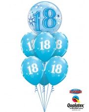 BUKIET URODZINOWY CYFERKI - BALONY Z HELEM