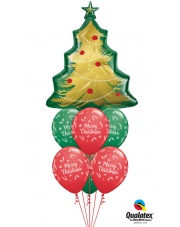BUKIET ŚWIĄTECZNY BALONY Z HELEM 