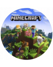 Tort z opłatkiem MineCraft