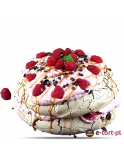 TORT BEZOWY - CZEKOLADA Z MALINĄ 