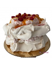 Tort Bezowy Malina z Mango