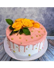 Tort Urodzinowy z Kwiatami