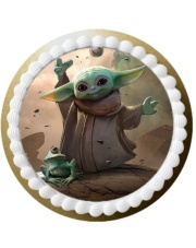  Tort z Opłatkiem Baby Yoda