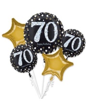 70 Urodziny Balony z Helem