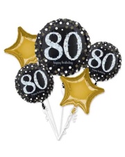 80 Urodziny Balony z Helem