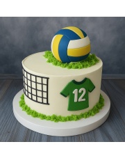 Tort Siatkarski – Tort z Piłką do Siatkówki